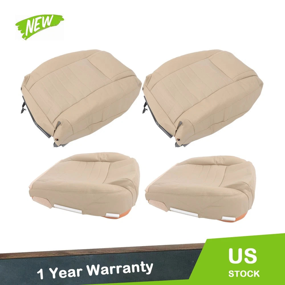Set of 4 Tan Front Seat Covers for Ford Mustang GT (2005–2009)