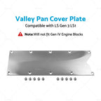 LS Gen 3 Billet Valley Pan Cover Plate for LS1 (2001–2006)