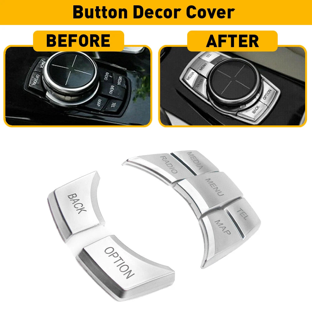 iDrive Knob Control Button Trim for BMW X1 X3 X5 X6 1 2 3 (2010–2020)