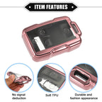 Key Fob Cover for Chevy Suburban (2015–2021) - TPU Clear Pink, 4 Buttons