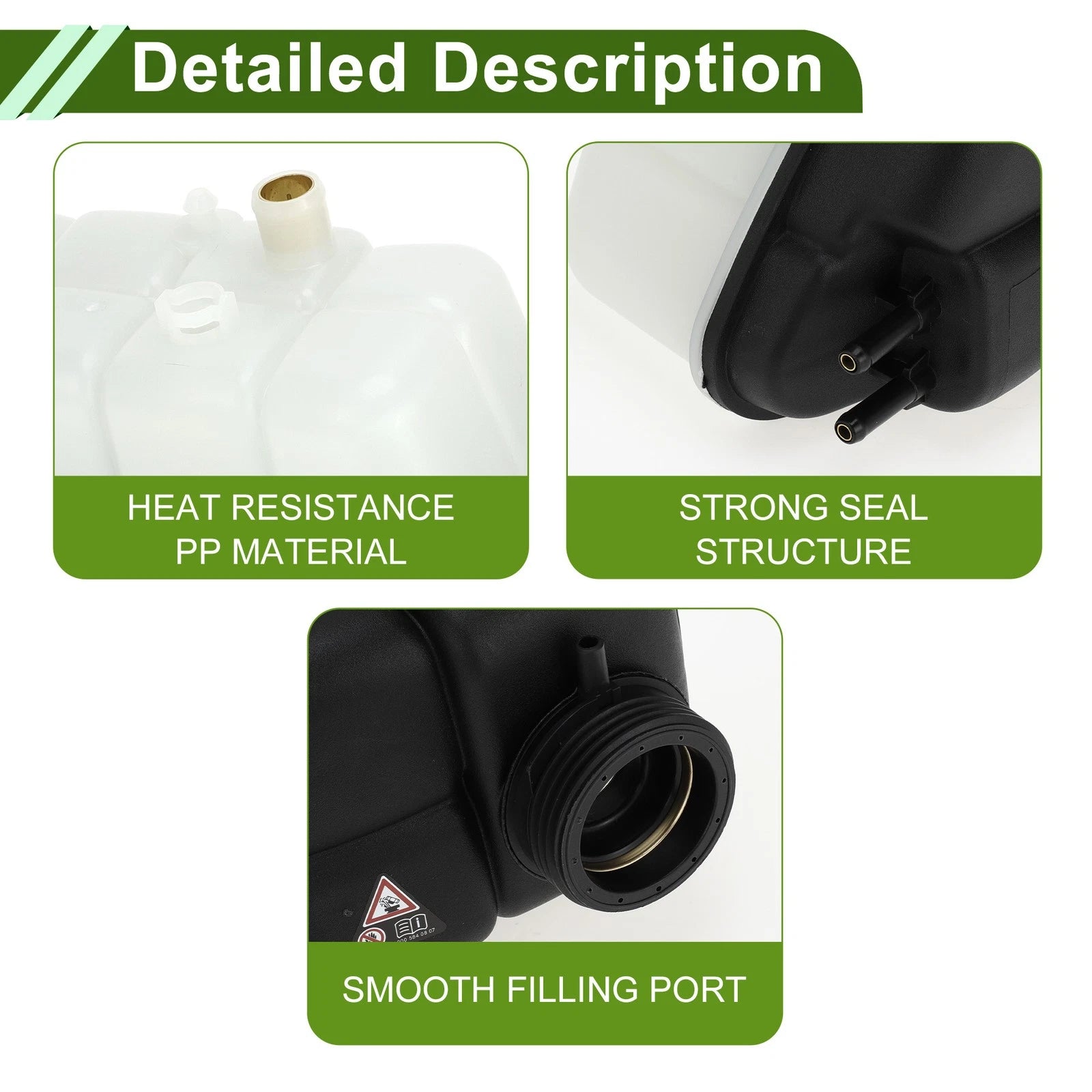 Coolant Expansion Recovery Overflow Tank No. 2205000049 for Mercedes-Benz CL500 (2003–2006)