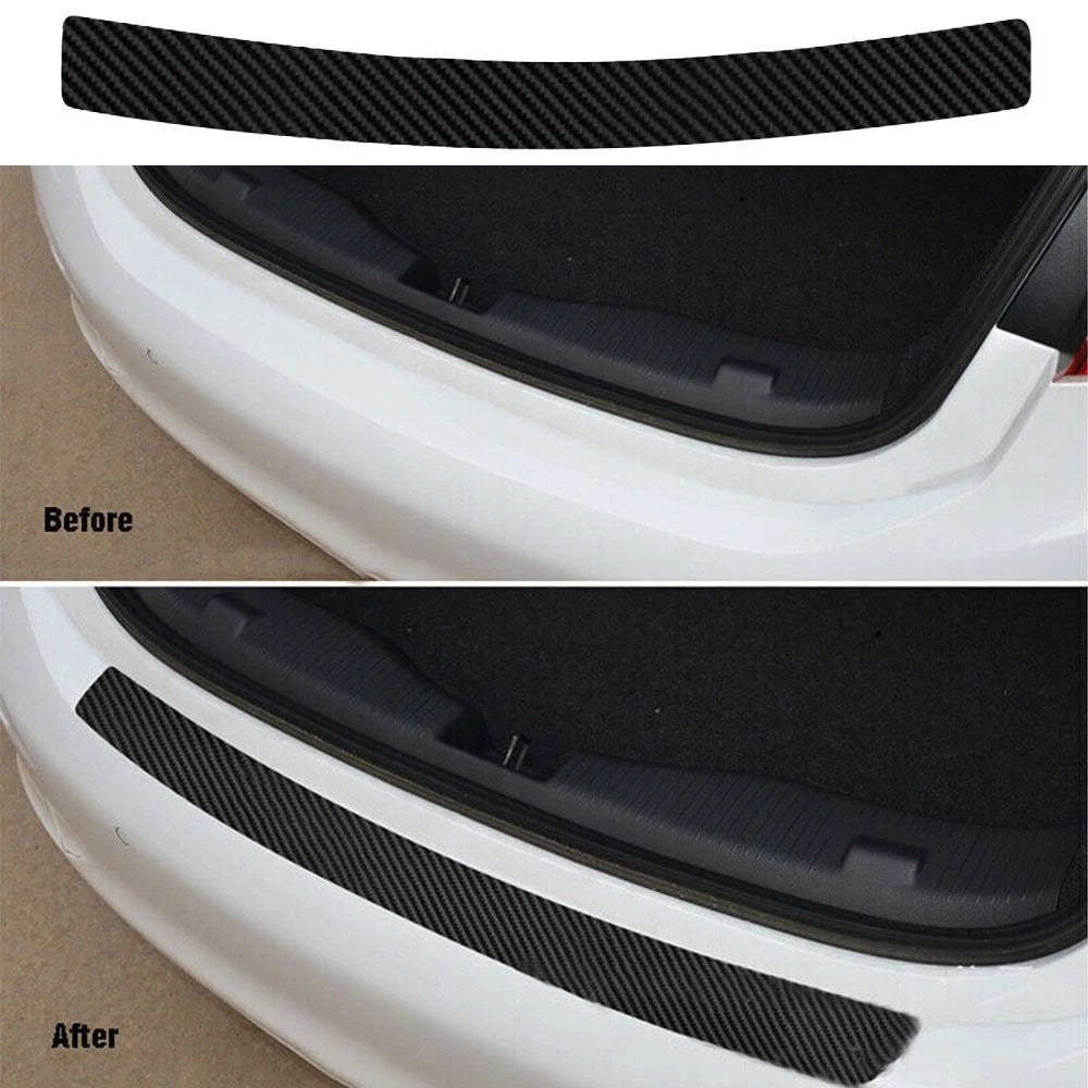 Rear Sill Bumper Protector Plate Strip Trim Cover for
