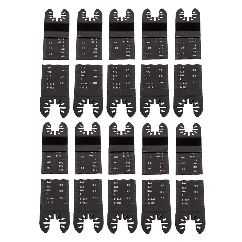 20Pcs 34mm Oscillating Saw Blades for Multi Tools (Carbon Steel)