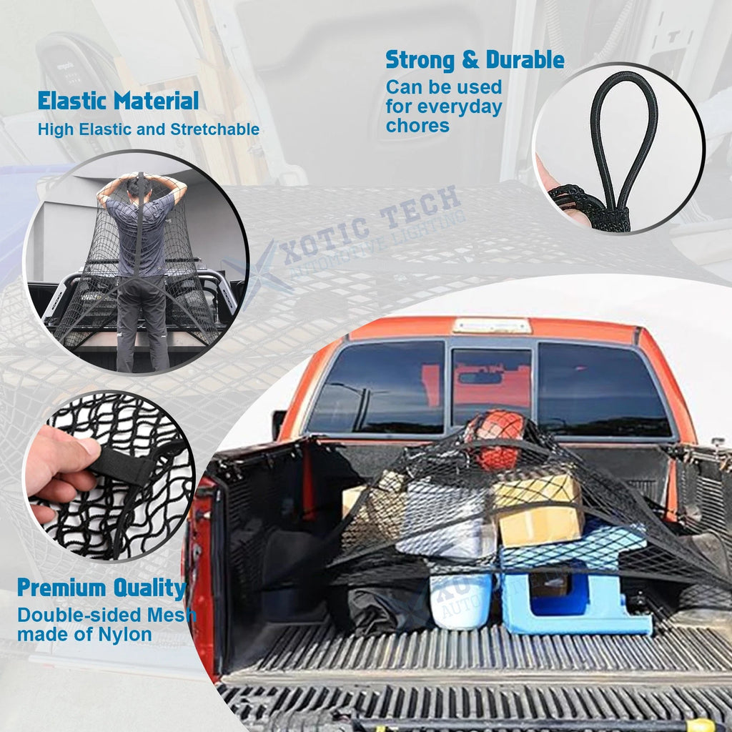 Highly Elastic Cargo Net for Simple Truck Trunk Bed Mesh Organizer (YYYY-YYYY)