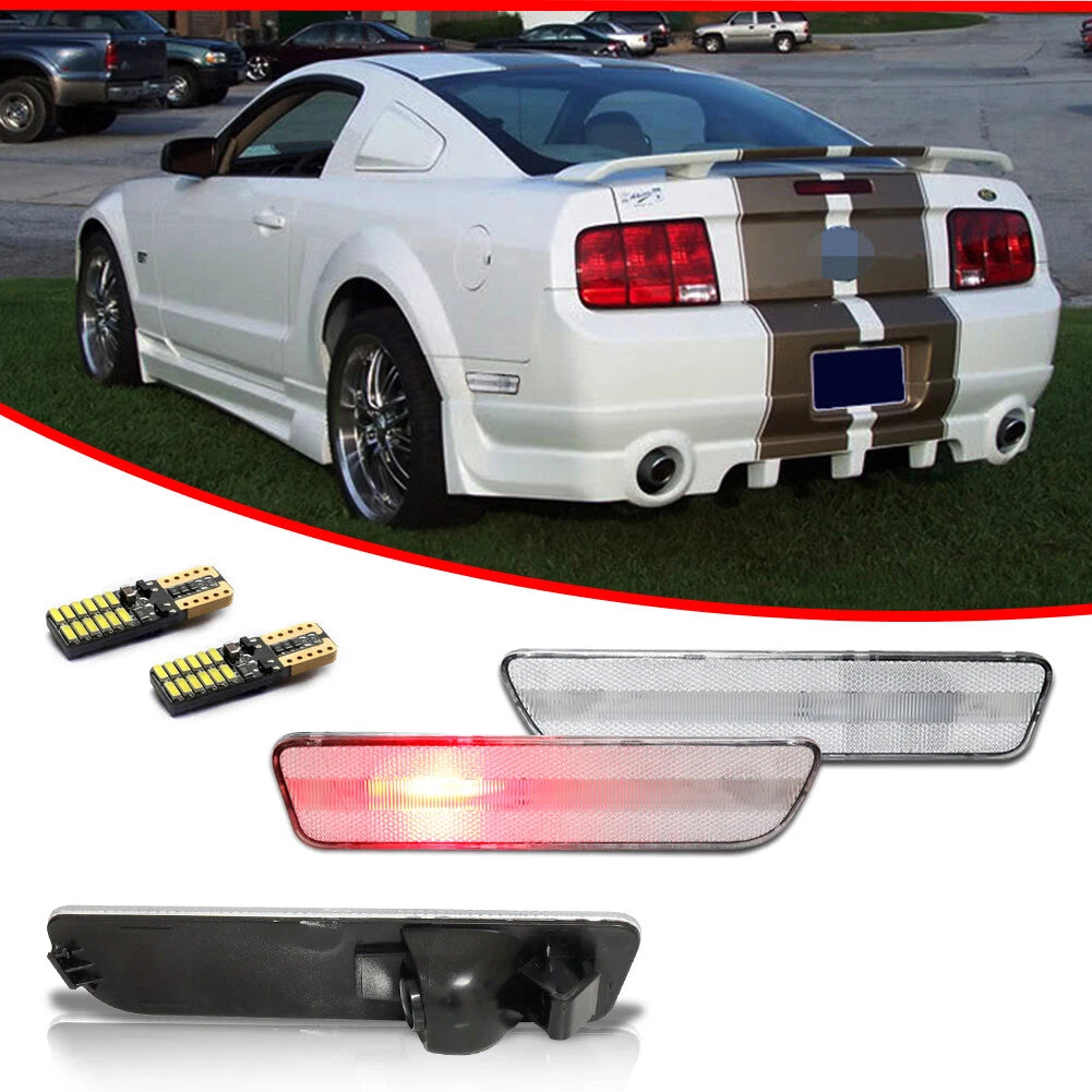 LED Rear Bumper Reflectors for Ford Mustang (2005–2009)