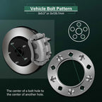 2X 2" Wheel Spacers 5x5.5 1/2" Studs for Ford F-150 Bronco Jeep CJ5 CJ7 Dodge