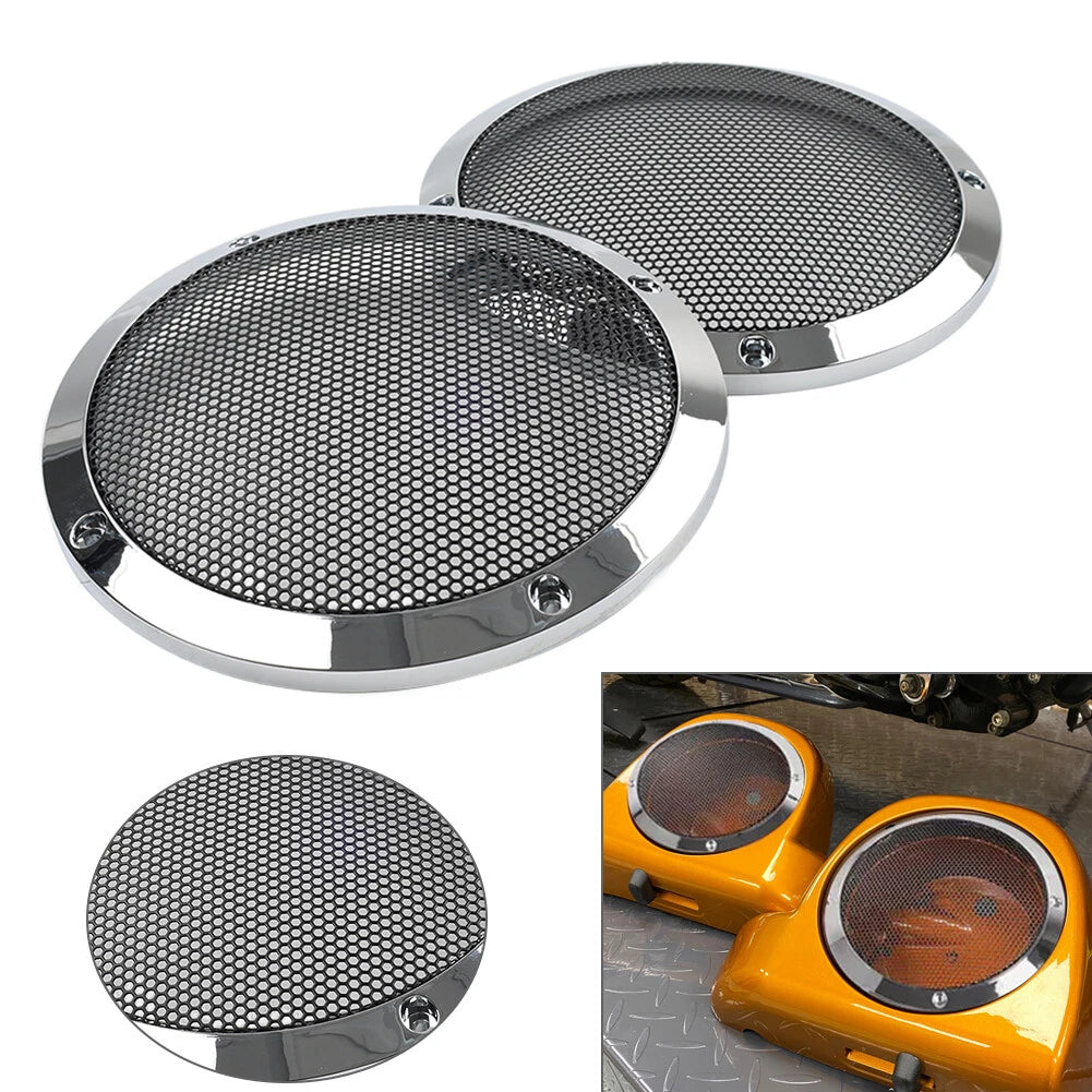 6.5" Lower Vented Fairing Speaker Covers for Harley Electra Street Road Glide