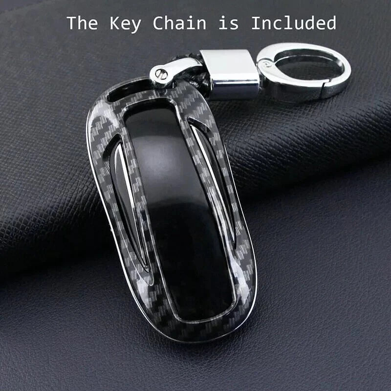 Carbon Fiber Key Fob Cover Case for Tesla Model X (2016-2024)