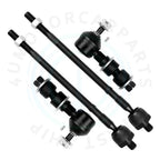 Set of 4 Front Stabilizer Bars Tie Rod Ends for Mitsubishi Outlander (2003–2006)