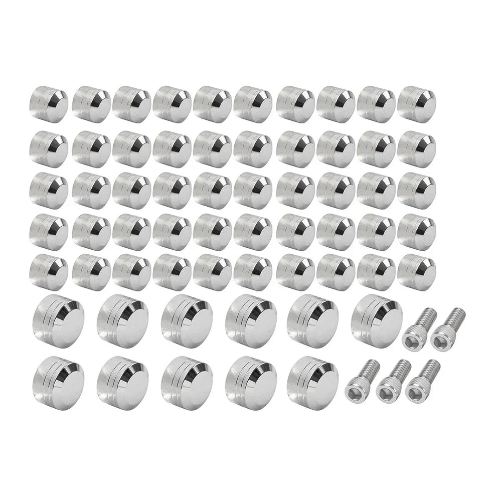 Chrome Engine Topper Screw Bolt Cap for Harley Twin Cam Softail (2007-2017)