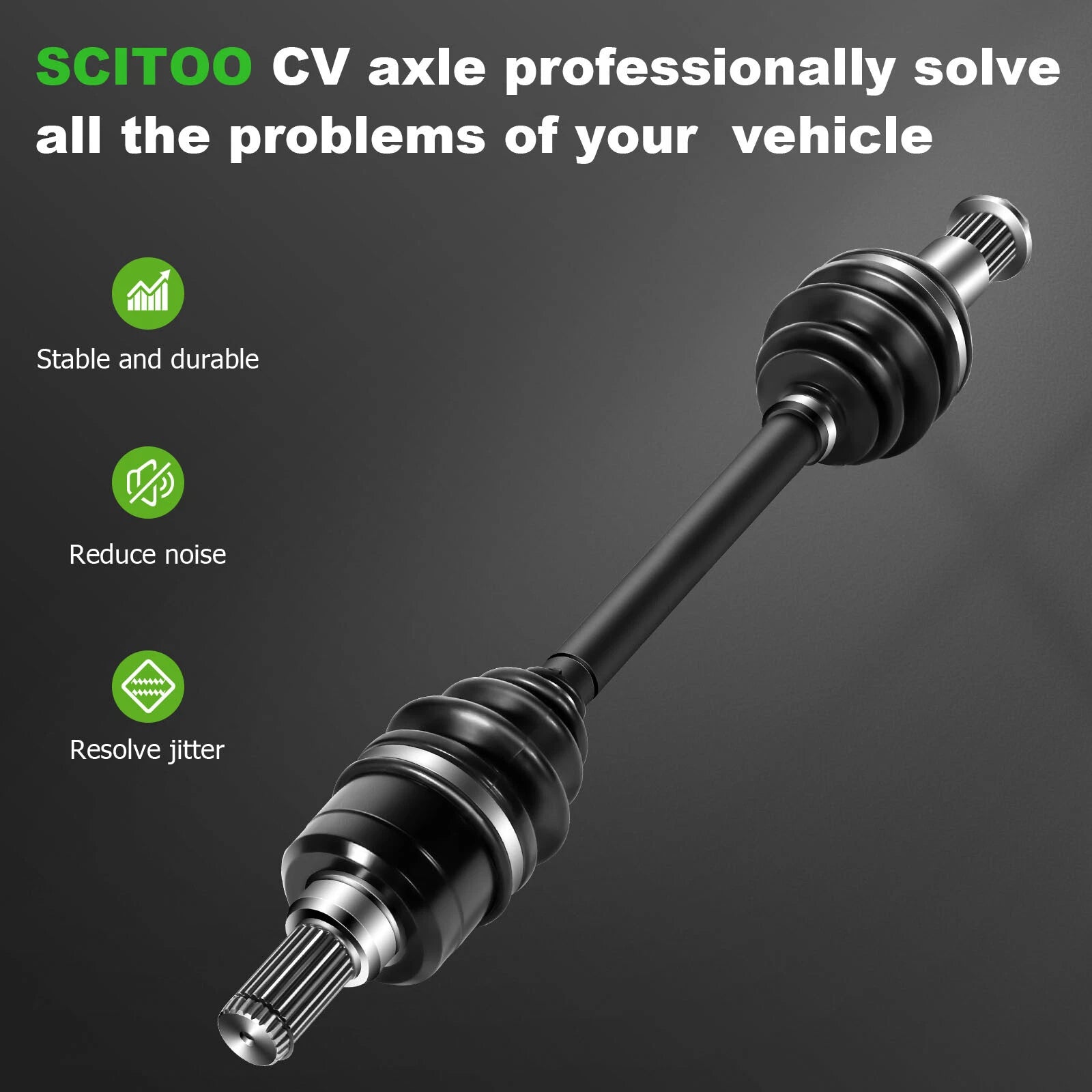 Rear CV Axle Shaft for Yamaha Grizzly 550 4x4 (2009–2011, 2014)