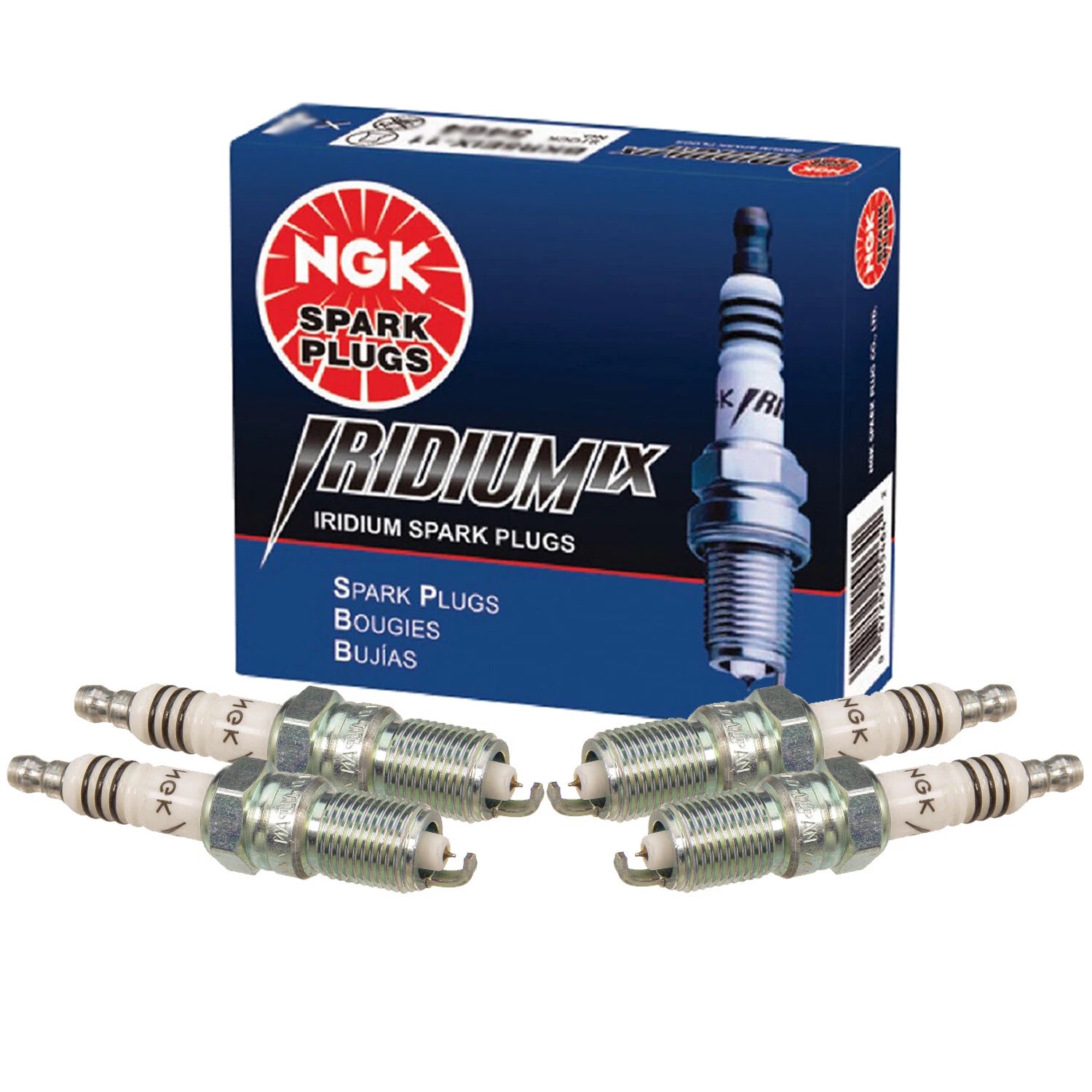 Set of 4 NGK Iridium IX Spark Plugs TR55IX for