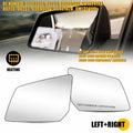 2X Heated Exterior Side Mirror Glass w/ Back Plate for Chevy Traverse (2009–2016)