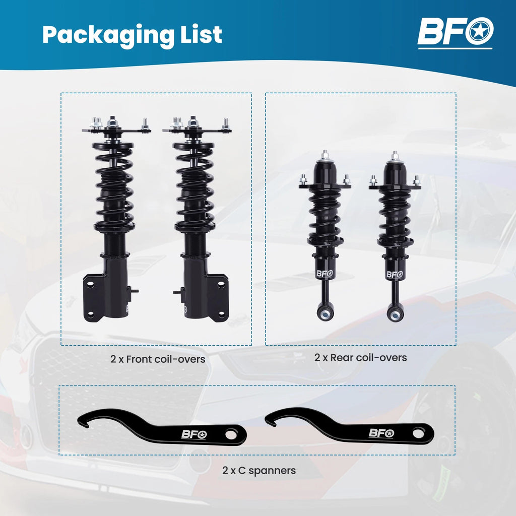 Adjustable Coilovers Shocks Kit for Mitsubishi Lancer (2002-2006)