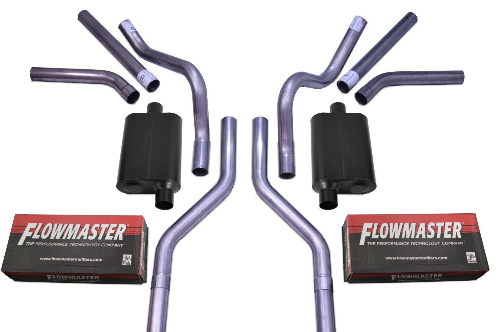 Dual Exhaust Kit for Chevy GMC C10 (1963–1972) - 2.5" Side Exit