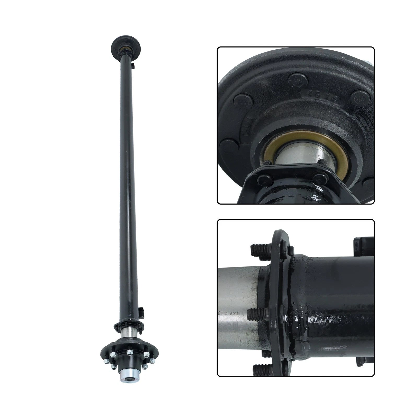 7000lbs Trailer Axle for 8 Lug Trucks (89" Hub Face, 74" Spring Center)