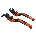 CNC Orange Extendable Brake Clutch Levers for Suzuki GSXS125 GSXR150 (2017-2019)