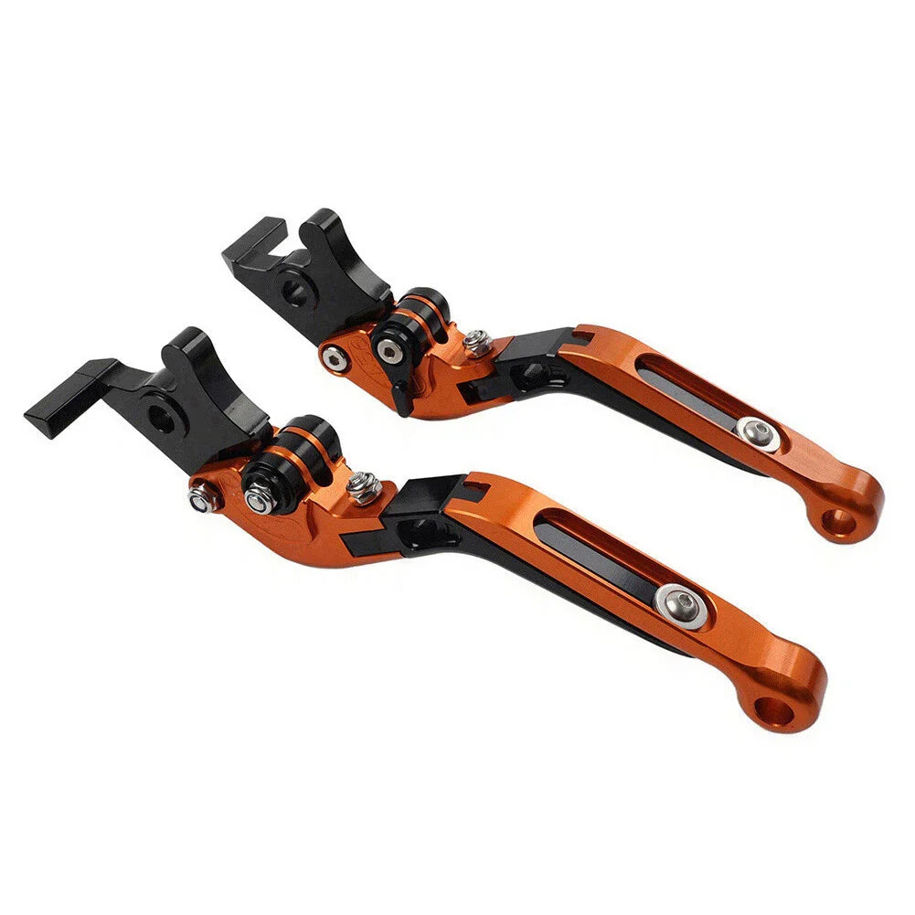 CNC Orange Extendable Brake Clutch Levers for Suzuki GSXS125 GSXR150 (2017-2019)
