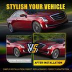 2X Clear LED Front Side Marker Lights for Cadillac ATS CTS CTS-V (2015–2020)