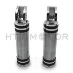 Diamond Chrome Footpegs Footrest for Kawasaki Vulcan 900, Suzuki Marauder (1)