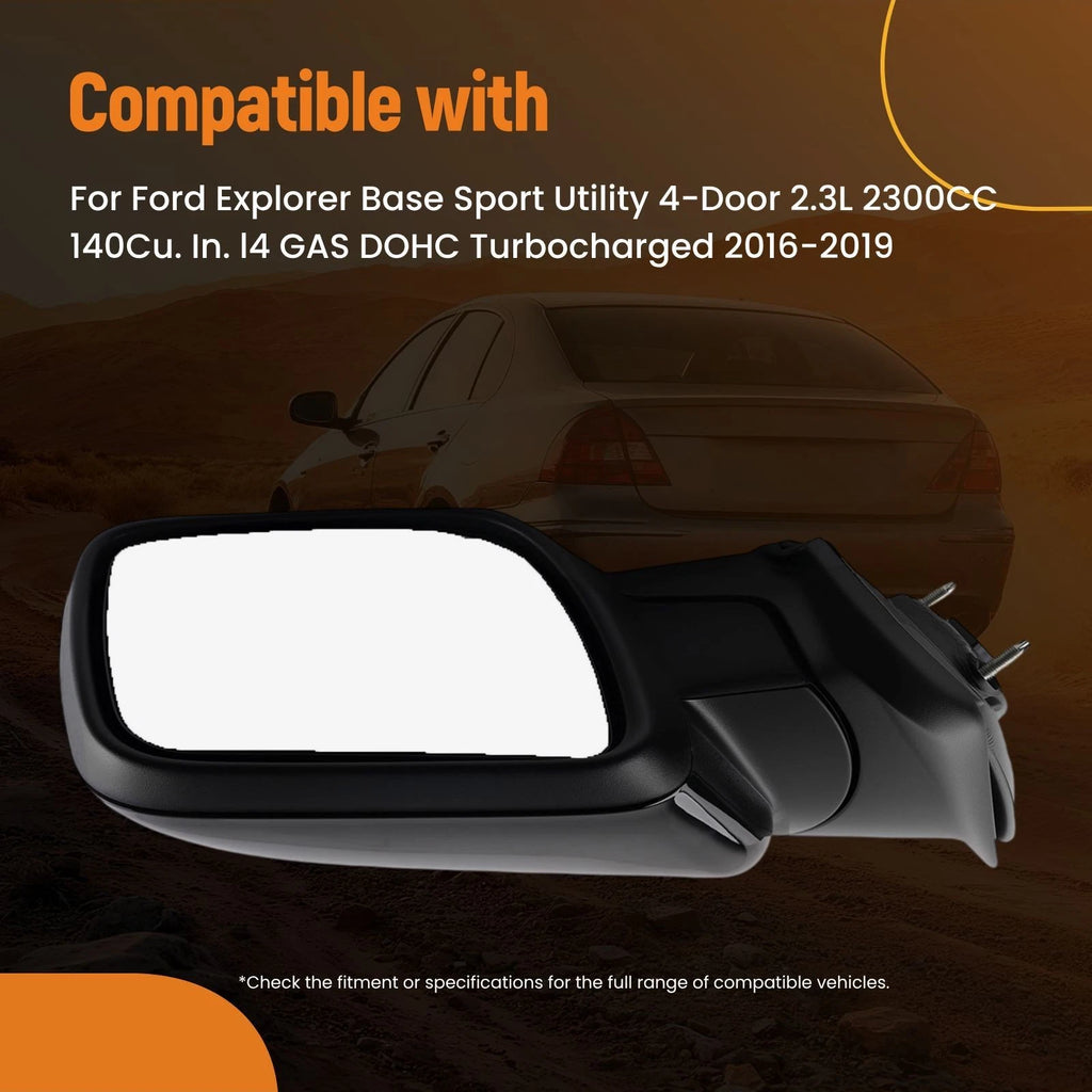 Right Side Power Heated Mirror for Ford Explorer (2016–2019) Signal Puddle