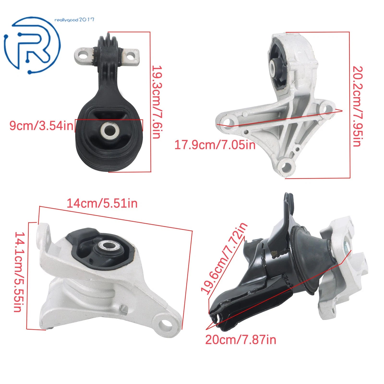 Set of 5 Engine Motor & Transmission Mounts for Honda CR-V (2012–2014)