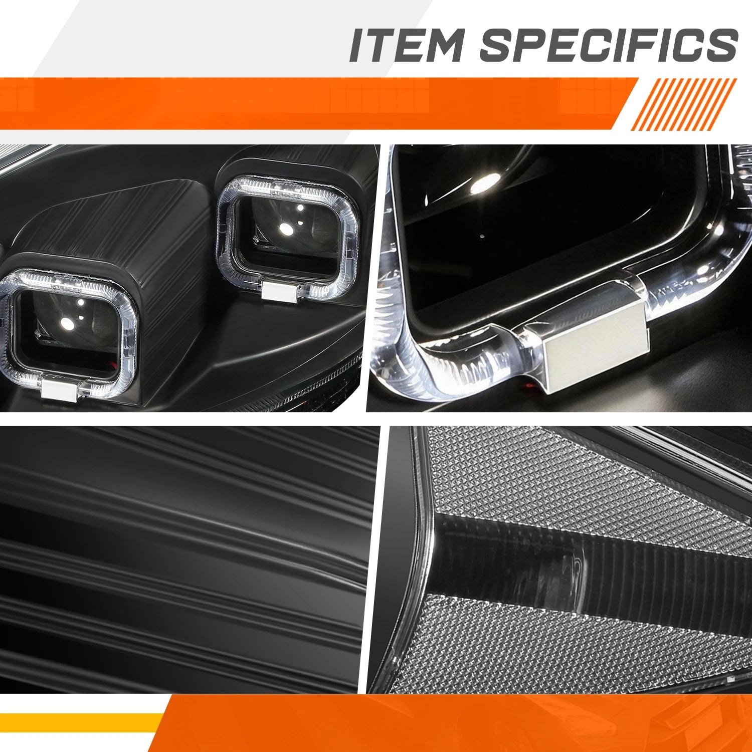 Quad Sequential LED DRL Projector Headlights for Ford Focus (2015–2018)