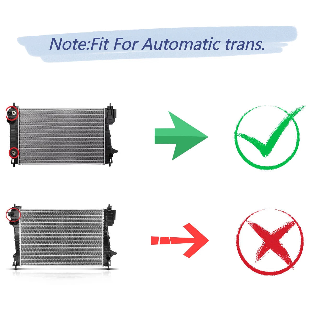 Aluminum Radiator for Chevrolet Sonic (2012–2020) L4 1.4L Auto 13248