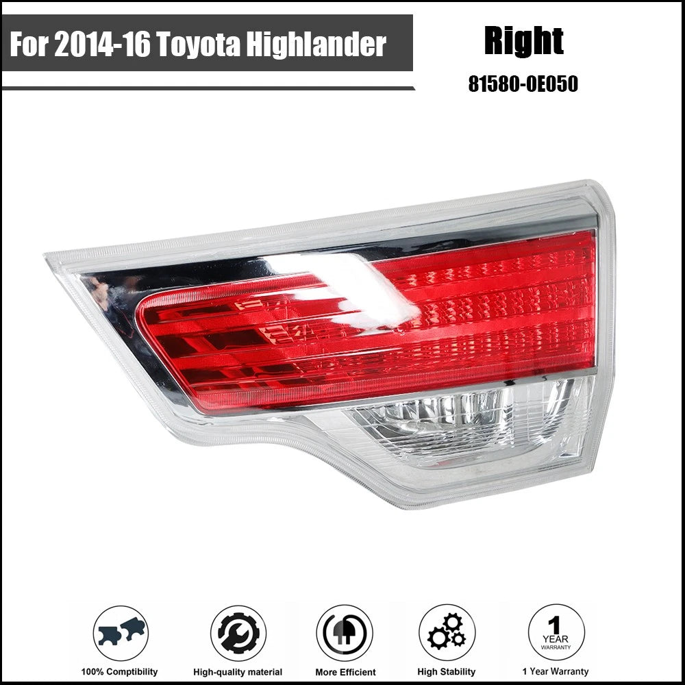 Tail Light Assembly Set for Toyota Highlander (2014–2016)