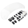 Clip-On Windshield Extension Spoiler Deflector for Motorcycle - Smoke