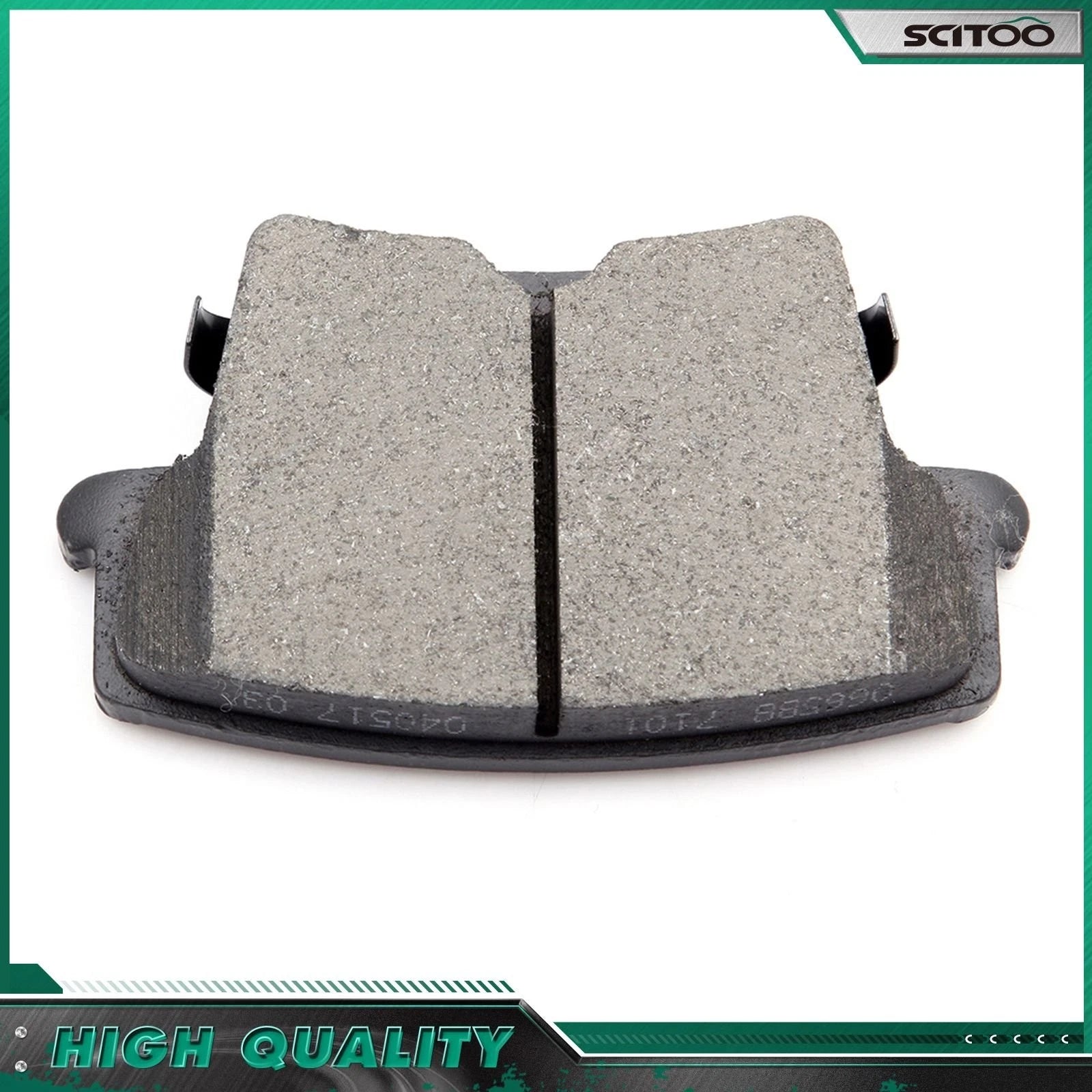 Rear Brake Caliper Ceramic Pad Slotted Rotor Kit for Dodge Challenger (2009–2018)