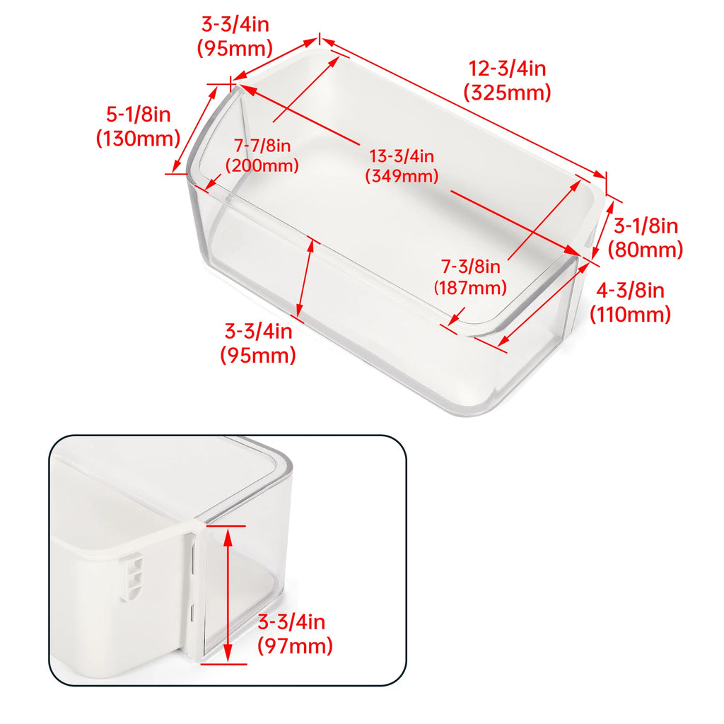 Door Bin Shelf Basket Right for Samsung Refrigerator (DA97-12650A)