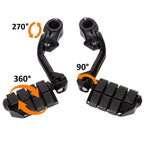 1-1/4" Engine Guard Foot Pegs for Harley Touring