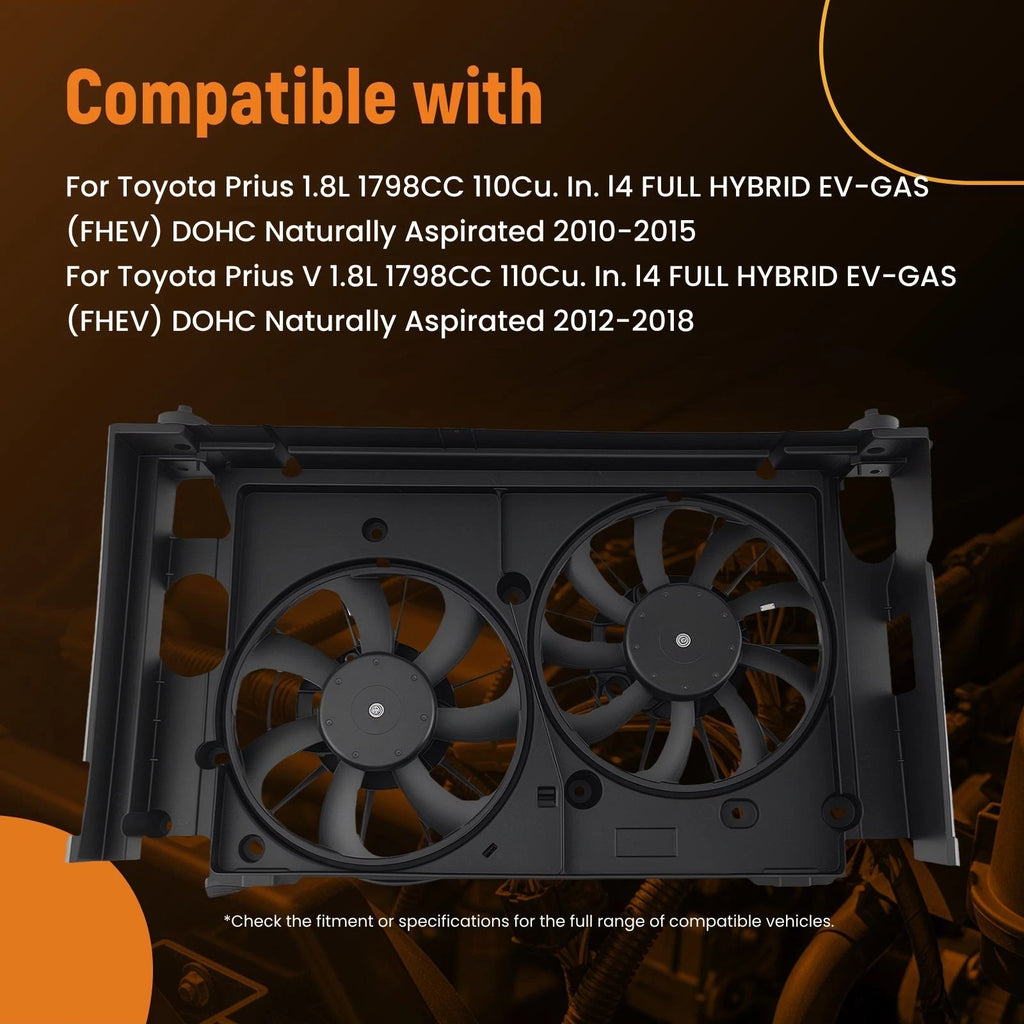 AC Radiator Condenser Cooling Fan for Lexus CT200h (2011–2017) 1636337020
