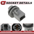 License Plate Light Socket for Hyundai Elantra 2001-2003 (1 x Socket)