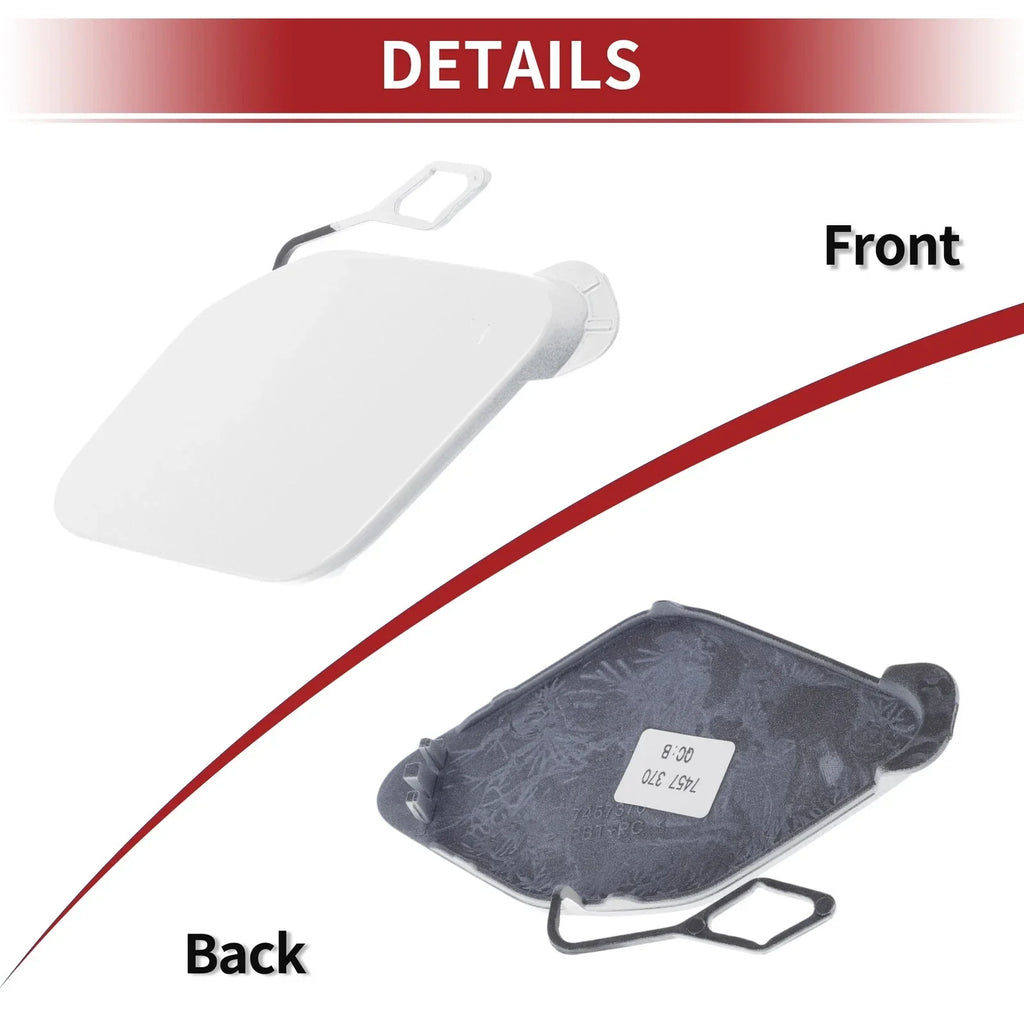 Tow Hook Cover for BMW 320i White 1 Pc (2016-2018)