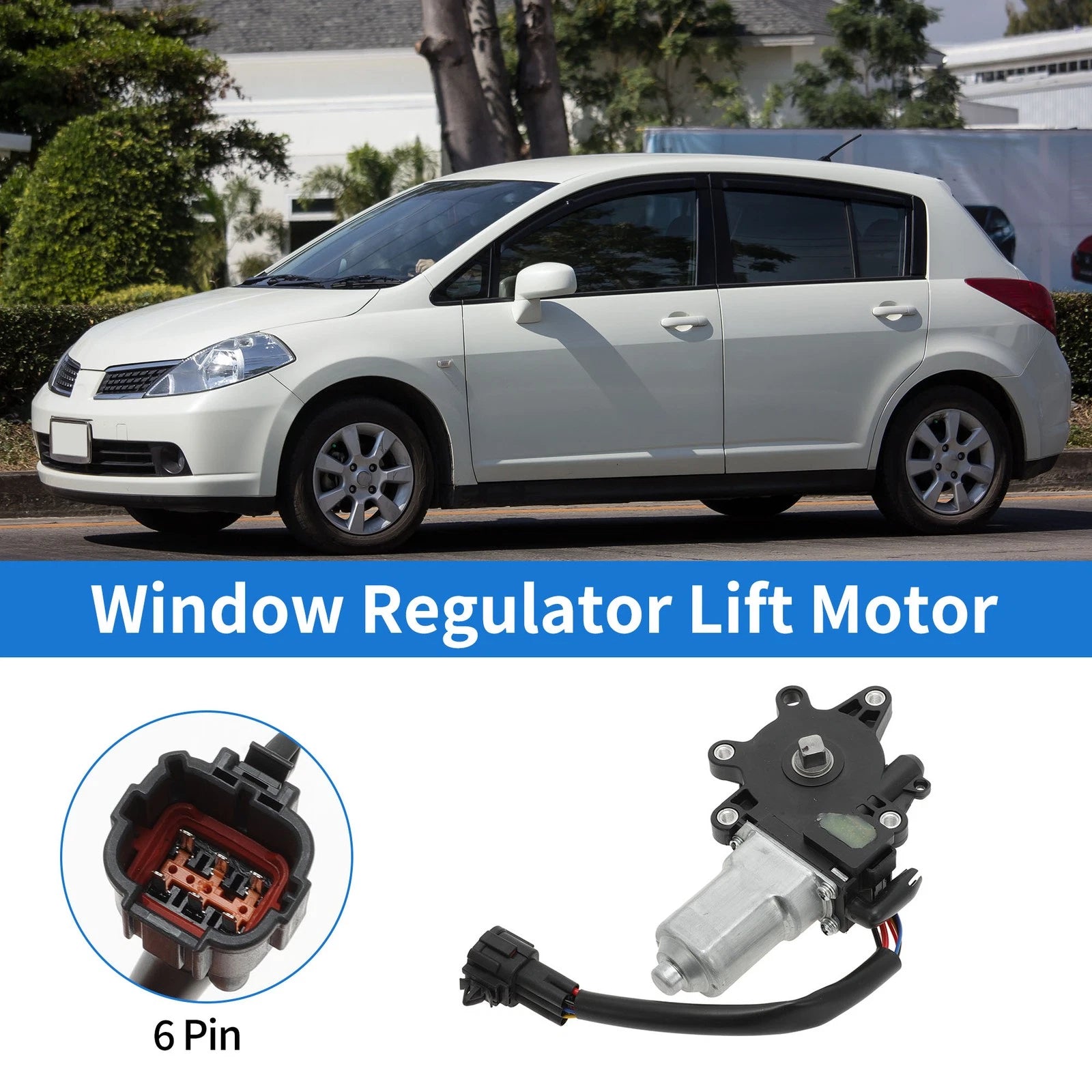 Power Window Regulator Lift Motor No.80731JN00A for Nissan Tiida (2005–2010)