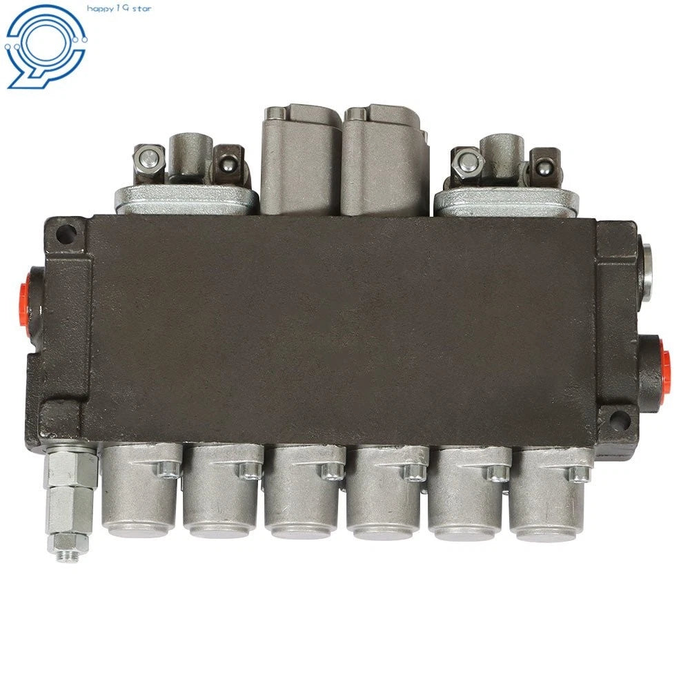 6 Spool Hydraulic Backhoe Directional Control Valve with Joysticks