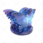Set of 4 Epoxy Resin Butterfly Coaster Molds with Holder