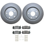 Front Brake Kit 296mm Rotors & Akebono ProACT Pads for ES300h ES350 Avalon (2013–2020)