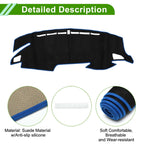 Dashboard Dash Cover Mat for Honda Civic Type R FK7 FK8 FC1 (2017–2024) Black Blue
