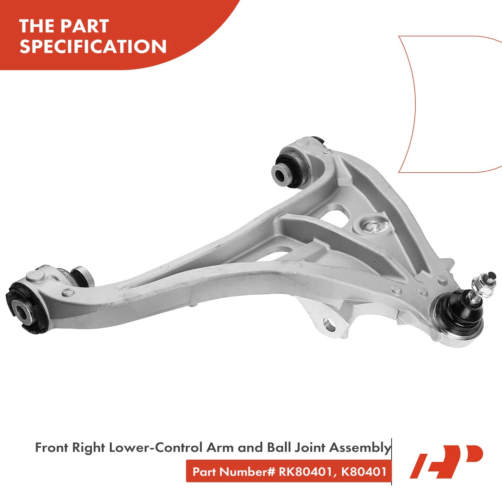 Set of 8 Front Control Arms with Ball Joints for Ford F-150