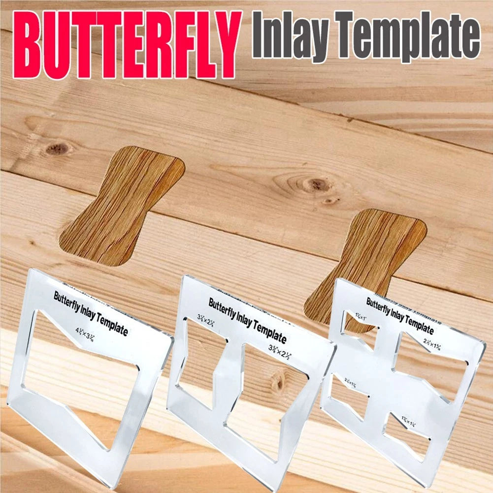 Butterfly Key Decorative Inlay Template for Woodworking