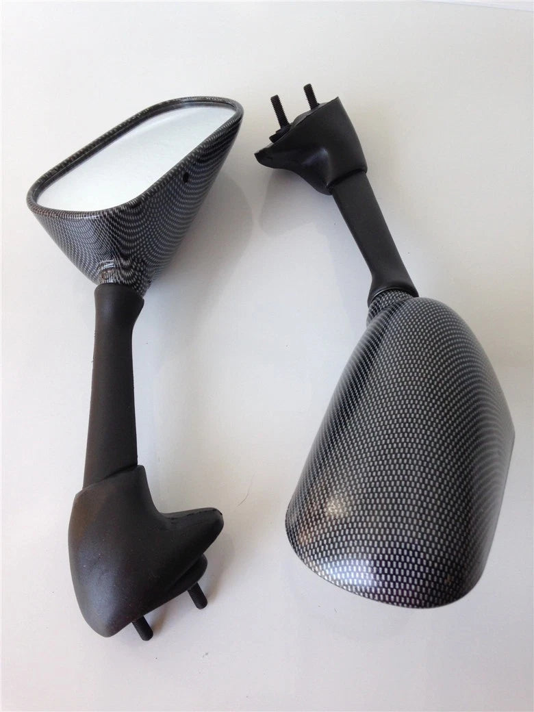 Carbon Fiber Side Mirrors for Yamaha YZF-R1 (2000–2006) & FZS600 (2000–2001)
