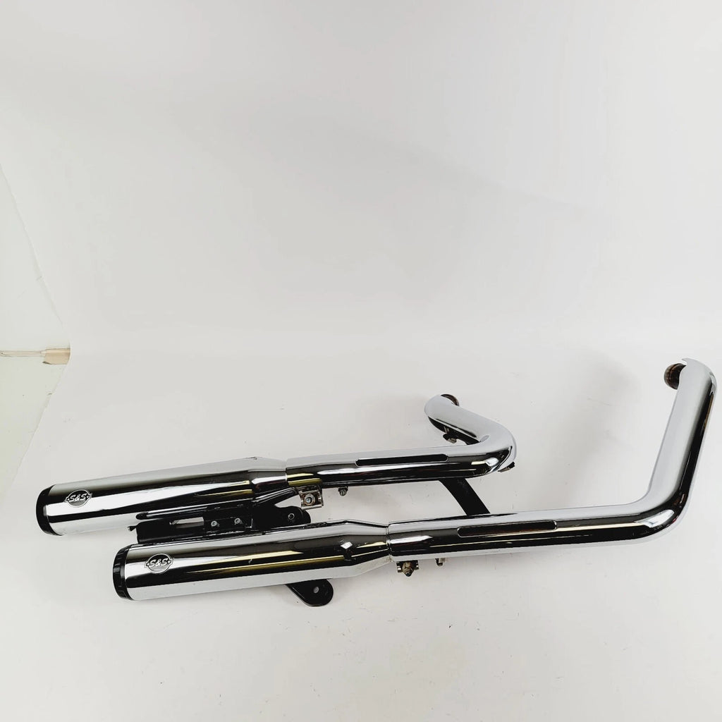 S & S Cycle Chrome Slip-On Mufflers for Harley Breakout Fatboy (2018–2024)