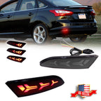 Smoked LED Sequential Tail Signal Lights for Ford Focus (2012–2014)