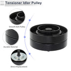 Drive Belt Idler Pulley for Volkswagen Touareg (2002–2006) No. 077109244F Black