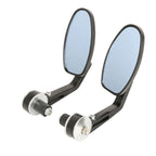 Handle Bar End Rearview Mirrors for Ducati Monster, Honda, Yamaha, Suzuki (Fit)