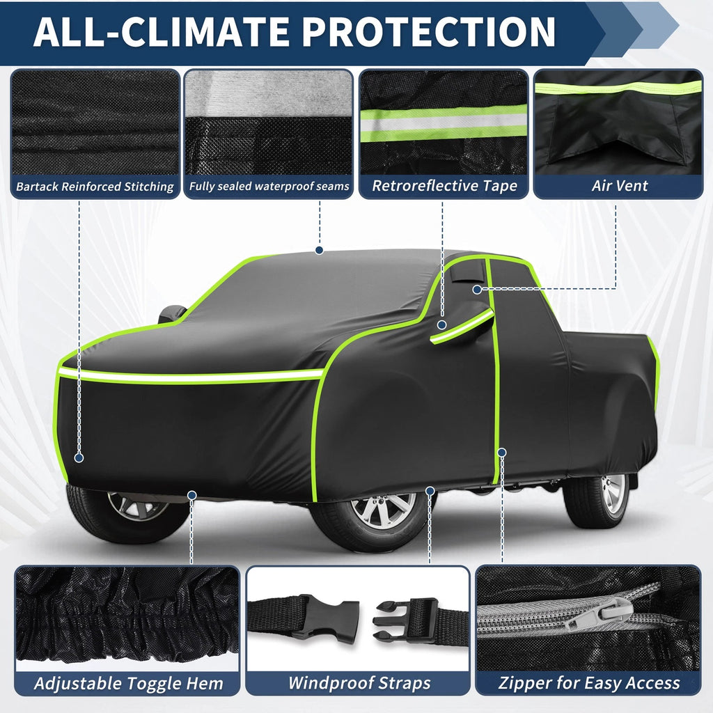 Car Cover Waterproof for Chevrolet Silverado Crew Cab 2000–2018