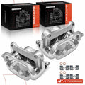 Pair Front Disc Brake Calipers with Bracket for Jeep Cherokee (2014–2023)
